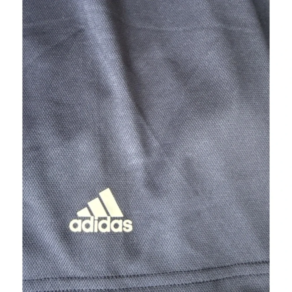 Adidas Polo Shirt Adult Large Black Golf Performance Climalite Mens With Logo‎